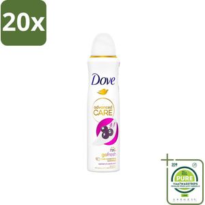 20 x Dove - Deospray - Acai Bes & Waterlelie - 150 ml - Grootverpakking - Dove Go Fresh - Acai Bes - Waterlelie - Deodorant - Antitranspirant