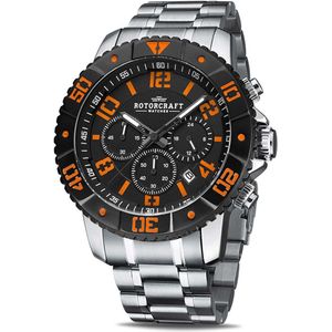 Rotorcraft Watches - Blade - RC3303 - herenhorloge chronograaf - zilverkleurig - 46 mm