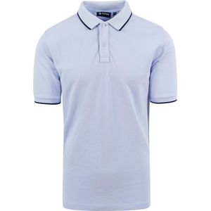 Suitable - Respect Polo Tip Ferry Lichtblauw - Regular-fit - Heren Poloshirt Maat 3XL