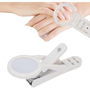 Verstelbare Nagelknipper met Vergrootglas voor Ouderen en Kinderen - Roestvrij Staal