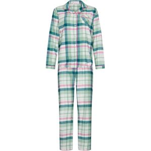 Pastunette - Flannel Check - Pyjama - Doorknoop - Katoen/Flanel - Groen - Maat 36