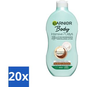 Garnier - Body - Bodylotion - Intensive 7 Days - Herstellend - Karitéboter & Probiotica - 400 ml - Bulkverpakking - 20 stuks