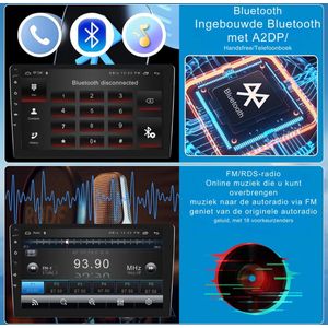 2G + 64G Android Autoradio 2 Din Voor Mitsubishi Outlander 2 - Peugeot 4007 En Citroën C-Crosser - 9 Inch Met Apple Carplay - Android Auto En DAB+
