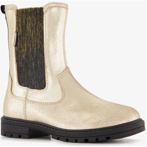 Braqeez leren meisjes Chelsea boots goud - Maat 31 - Uitneembare zool