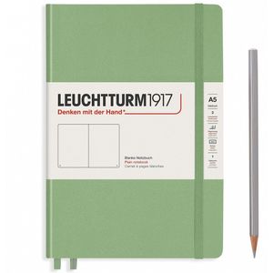 Leuchtturm notitieboek medium pastel groen blanco