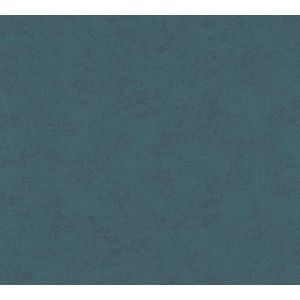 LICHT GESTRUCTUREERD BEHANG | Basic - Blauw Groen - A.S. Création French Affair
