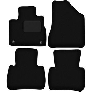 Zwarte velours vloermatten voor: Nissan Murano Z51 SUV (2008-2015)