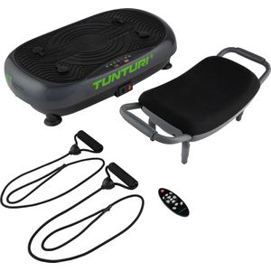 Tunturi Cardio Fit V10 Trilplaat - Incl. fitnesstoel - Vibrationplate - 30 snelhedenen - 3 programma's - Vibratie - incl. gratis fitness app