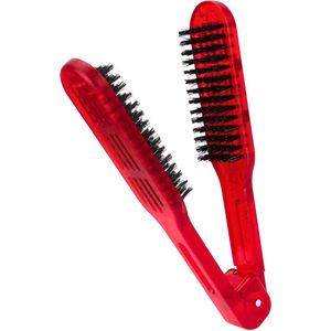Guardian Beauty Haarborstel - Rood - Dubbelzijdige Borstel en Clip