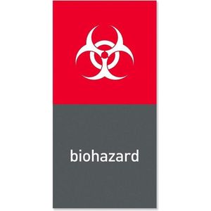 Afvalemmer Marker Magnetisch - Biohazard - Grijs - Simplehuman