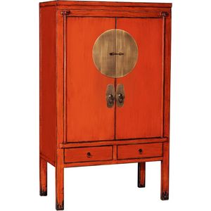 Colours of the Orient Chinese Bruidskast Oranje – Epic Orange – Oosterse Kast – Aziatische Kast – Chinese Kast – Handgemaakt in China