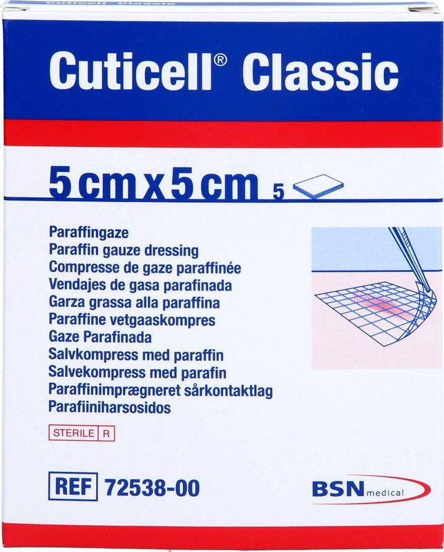 Cuticell Classic - Zalfgaas - 5 x 5 cm - 5 Stuks - Katoen