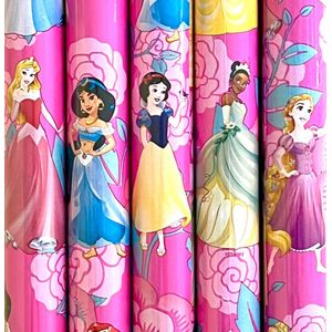 Prinsessen Disney Princess Inpakpapier Cadeaupapier - 2 meter x 70 cm - 5 Rollen