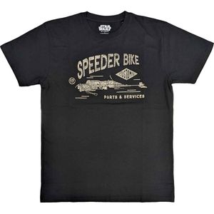 Disney Star Wars - Speeder Bike Heren T-shirt - S - Zwart
