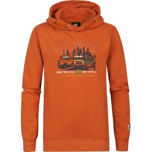 Petrol Industries - Jongens Artwork Hoodie Berwyn - Oranje - Maat 176