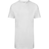 Slater 2700 -  Basic Extra Lang 2-pack T-shirt ronde hals korte mouw wit 3XL 100% katoen