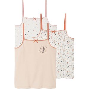 Vertbaudet - Set van 3 - Tanktops - Meisjes - 100% Katoen