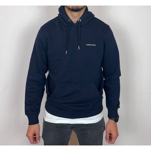 Confianza Clothing-French Navy Hoodie- Duurzaam- kinderarbeid vrij- Maat S