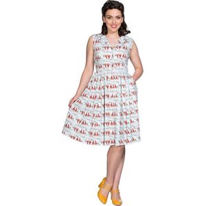 Dancing Days Korte jurk -XS- SAIL AWAY COLLAR Blauw