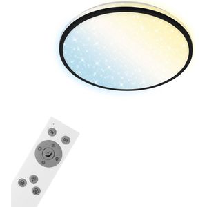 Briloner Leuchten IVY SKY S - LED plafondlamp - 3064- 015 - 24W - 2500 lm - instelbare kleurtemperatuur - nachtlichtfunctie, timerfunctie, memoryfunctie - dimbaar via afstandsbediening - Amazon Echo en Google Home - IP20 - 20.000 branduren