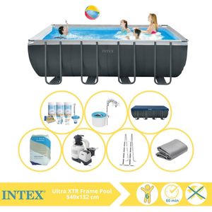 Intex Ultra XTR Frame Zwembad - Opzetzwembad - 549x274x132 cm - Inclusief Onderhoudspakket, Filterzand en Skimmer