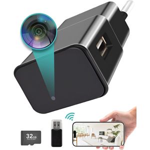 BP - Spy Camera Adapter - Verborgen Camera - Mini Camera - FULL HD 1080P - Met 32 GB SD Kaart