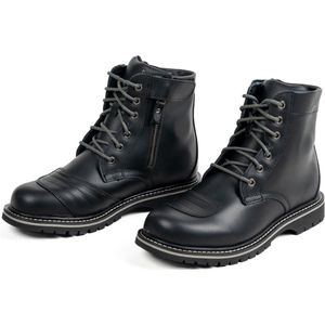 Motor Halfhoge laarzen HINCKLEY CE Mannen 42 Zwart CE-gekeurd van MOTOBLOUZ