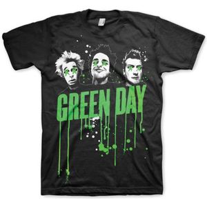 Green Day - Drips Heren T-shirt - M - Zwart