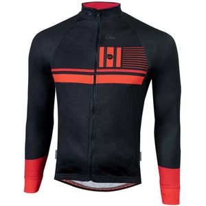 Eltin Thermal Stick Trui Met Lange Mouwen Rood,Zwart S Man