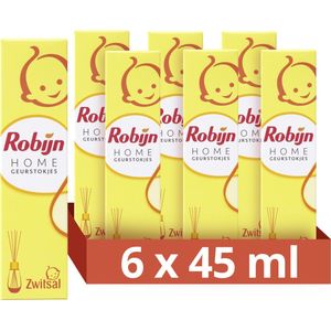 Robijn Home Zwitsal Geurstokjes - 6 x 45 ml - Voordeelverpakking