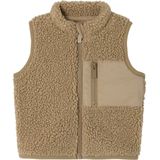 Vesten - Sherpa - Mouwloos Vestje - Taupe - Baby
