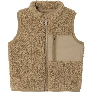 Vesten - Sherpa - Mouwloos Vestje - Taupe - Baby