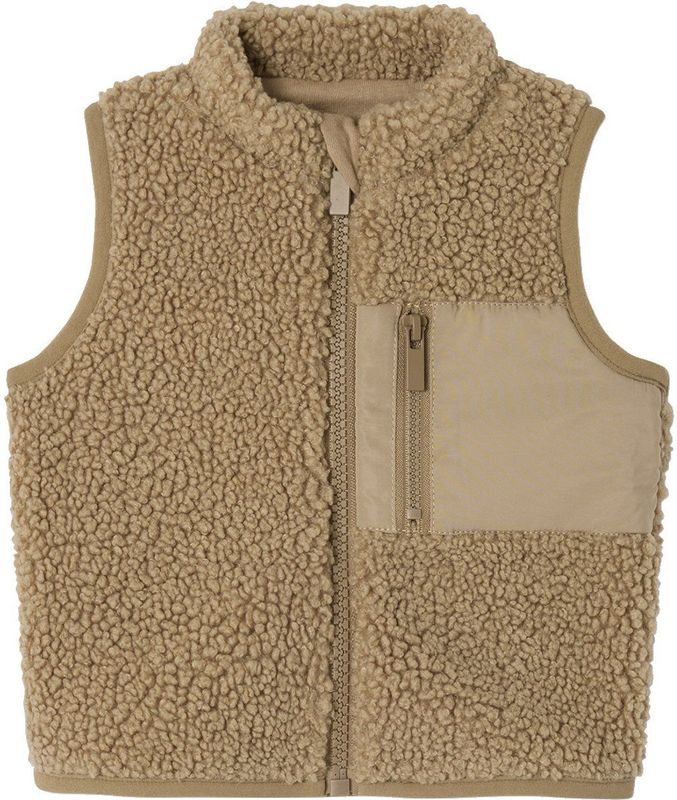 Vesten - Sherpa - Mouwloos Vestje - Taupe - Baby