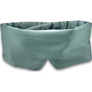 NIMABO Zijden Slaapmasker - Silk Sleep Mask - Premium Verduisterend Oogmasker - Zijdezacht - Slaap - Petrol
