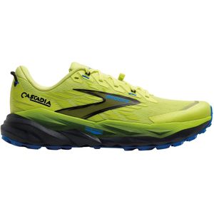 BROOKS Cascadia 19 Herensneakers, 40 EU, Sunny Lime Black Blue, 40 EU