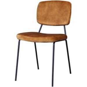 Mathys Design eetkamerstoel - Oker stof - 1 Stoel