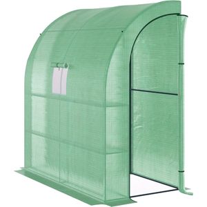 Broeikas - Foliekas - Kweekkas - Tuinkas - Kweektent - Kas - Groen - 200 x 100 x 215 cm