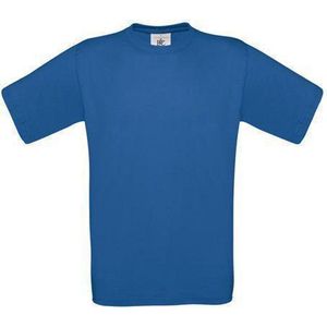 B&C Exact 150 Kids T-shirt Royal Blue Maat 5/6 (onbedrukt - 5 stuks)