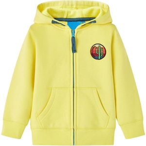 Kinderhoodie - Grijs - Katoen/Polyester - Met Capuchon en Rits