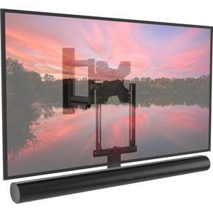 Cavus WMV8050 ARCB Draaibare Tv Muurbeugel & Ophangbeugel geschikt voor Sonos Arc soundbar zwart  & VESA Tv - 40 kg