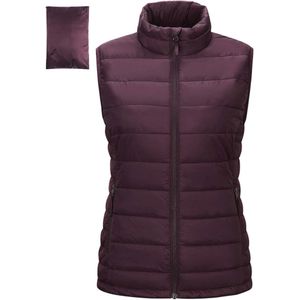 Gewatteerd Dames Vest - Opvouwbaar Sportvest voor Fietsen en Wandelen