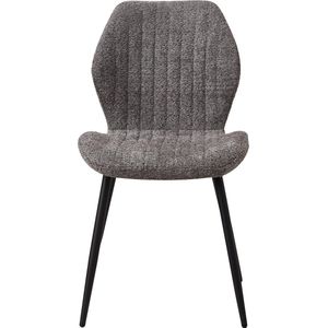 Asaam- Een Set Van 4 Eetkamarstoel- Woonkamerstoelen - Kuipstoelen - Comfi Linnen Stof - Gewatteerde zitting - Metalen poten-Rugleuning - Fauteuil - Metalen Poten Voor Balkon- Restaurant -Cafe- Home Room
