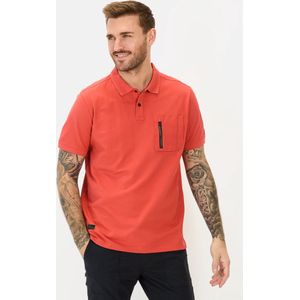 camel active Korte mouw poloshirt met verkoelend effect - Maat menswear-XXL - Rood
