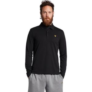 Lyle & Scott Tech Polo Met Lange Mouwen Zwart M