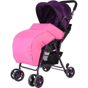 Waterproof Winter Stroller Warmer Cover - Universal Footmuff for Prams and Strollers - Pink