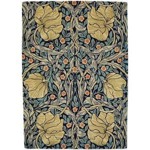 Vloerkleed Morris & Co Pimpernel Indigo 28818 - maat 140 x 200 cm