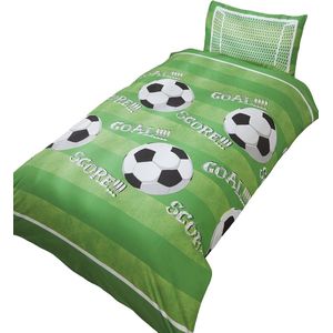 Bastix - Goal Football Beddengoedset voor eenpersoonsbed, dekbedovertrek en kussensloop