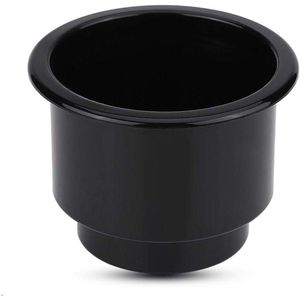 Universele Plastic Cup Drinkhouder voor Boot - Zwarte Bekerhouder Insert met Afvoergat voor Marine, RV, Boot, Yacht en Auto