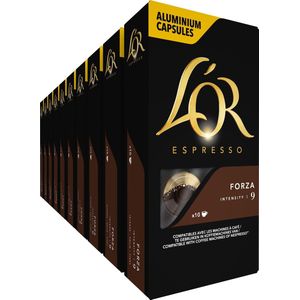 L'OR Espresso Forza Koffiecups - Intensiteit 9/12 - 10 x 10 capsules