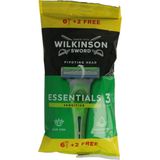 Wilkinson - Essentials 3 Sensitive - Wegwerp Mesjes - 8 stuks